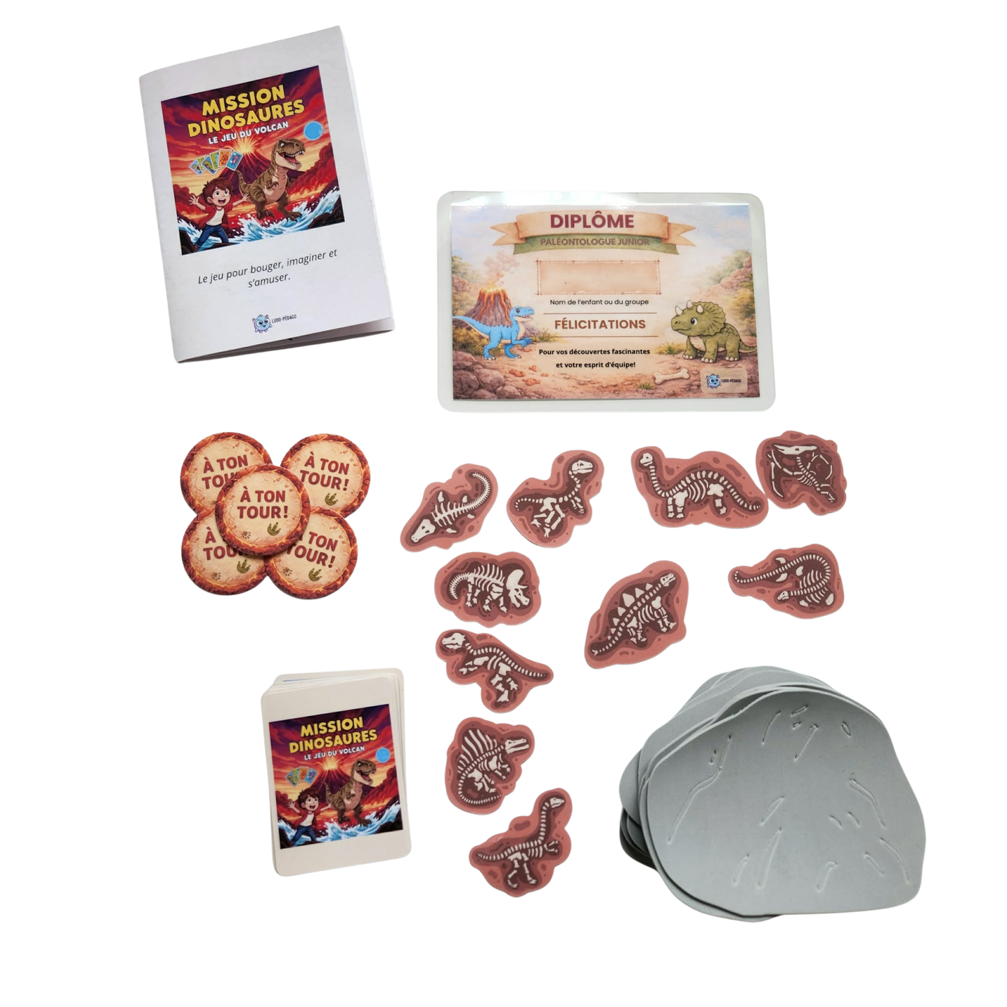Mission Dinosaures - Jeu éducatif Le sol est en lave